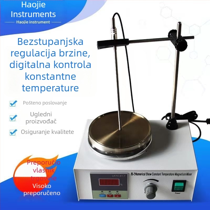 85-2 magnetski miješalica s grijačem, laboratorijski digitalni zaslon, kontrola temperature