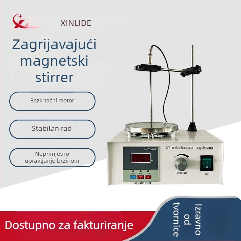 85-2 Digitalni magnetni stirrer s grijačem i tajmerom za laboratorijsku upotrebu, kapacitet 2000 ml, 110-240V