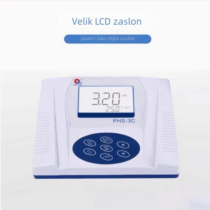 Stolni laboratorijski pH mjerač, model Phs, marka Pu chun, raspon pH 0.00–14.00, 220V