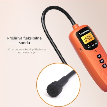 X20 Prijenosni detektor zapaljivih plinova – raspon 0-9999 ppm, točnost 1 ppm, napajanje DC24V, litij-ionska baterija
