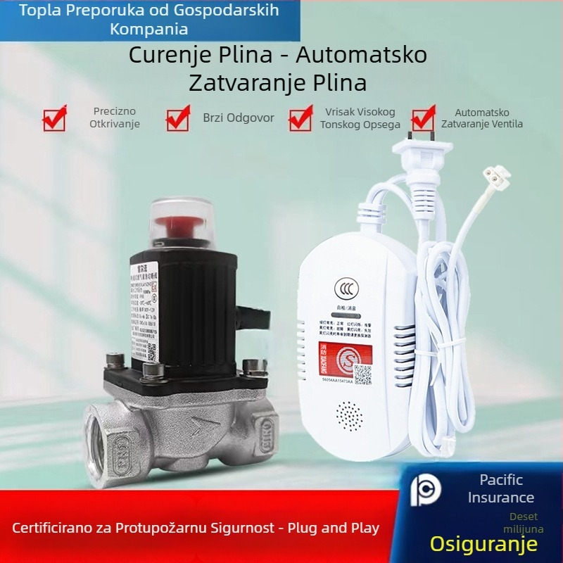 Gasni alarm za metan i propan, pogodan za restorane, WD101, raspon 20, točnost 8%, napajanje 220V