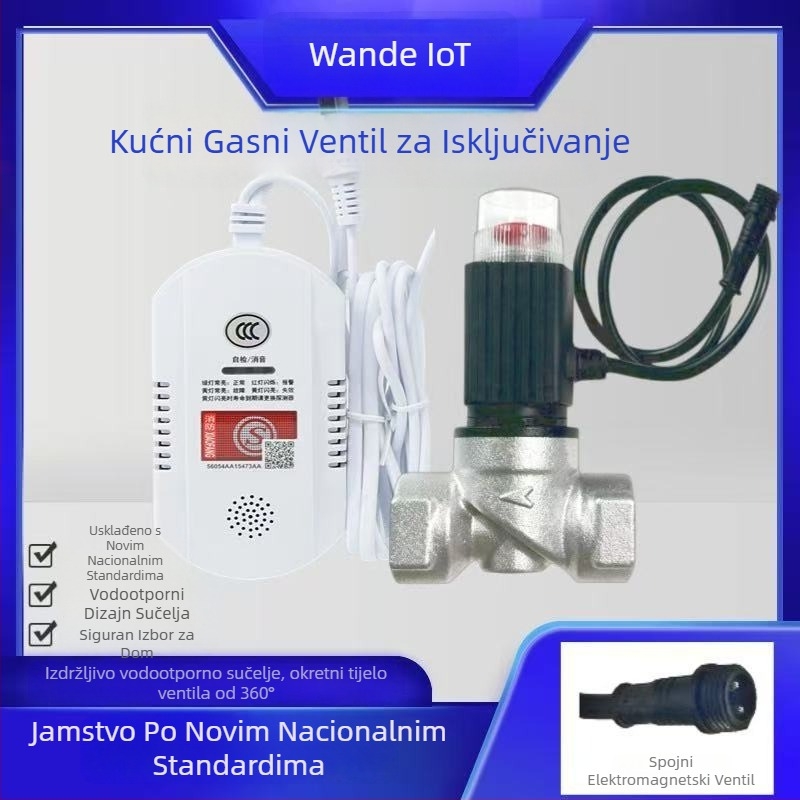 Gasni alarm za metan i propan, pogodan za restorane, WD101, raspon 20, točnost 8%, napajanje 220V