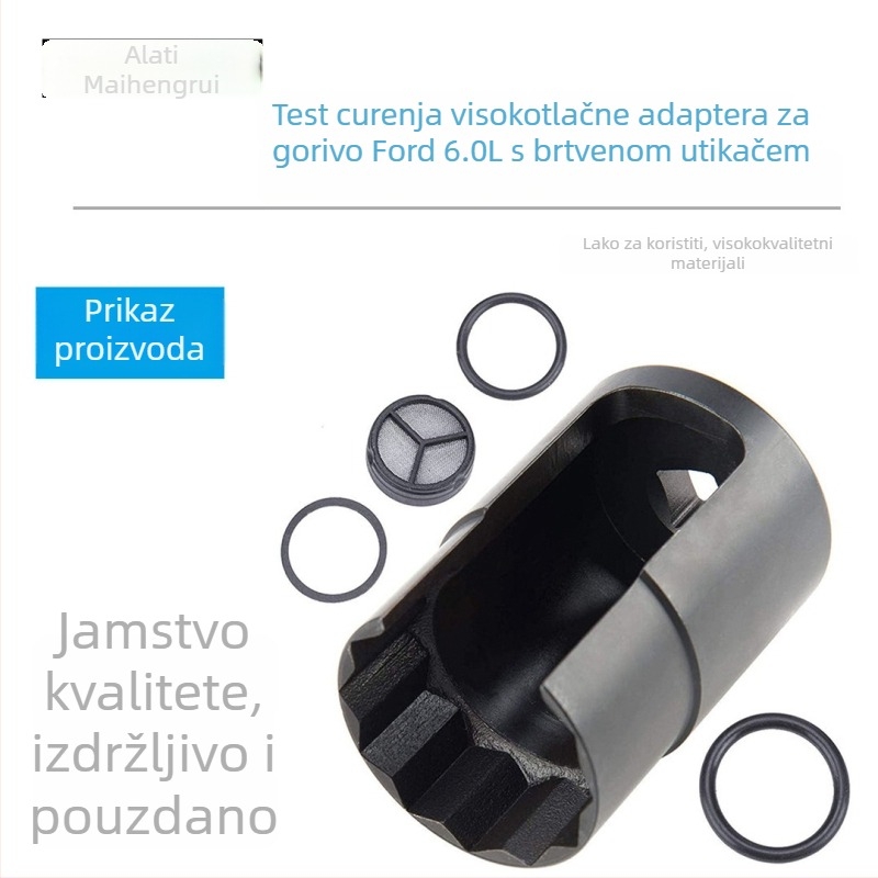 Test curenja visokotlačnog ulja adaptera s brtvom utičnicom za Ford 6.0L motor (Ugljično čelik; Kućna upotreba; Popravci strojeva)