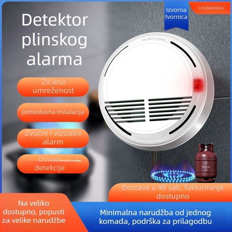 Detektor alarma za plin, žični, stropni, 12V, 180° kut detekcije, HC-29, Blessed Electronics