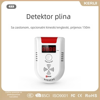 Kerui KR-GD13 detektor zapaljivih plinova – bežični 433 MHz, domet 150 m, model KR-GD13