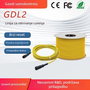 GDL2 detektor razine vode s alarmom, tip montaže: postavljanje, RS485 relej alarma, žičana komunikacija, doseg detekcije 500