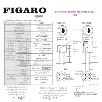 Figaro TGS2619-C00 E00 senzor plina za metan i prirodni plin – detekcija curenja plina kod kuće