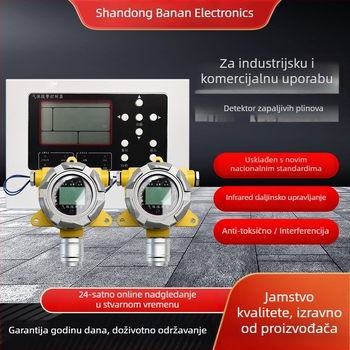 Fiksni detektor zapaljivih plinova – raspon mjerenja 10–95% RH, točnost ±3% FS, napajanje 12–36 VDC