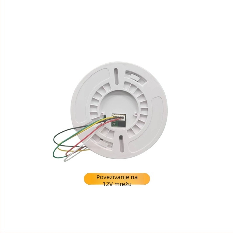 Gasni alarm XL-202 za prirodni plin i LPG, detekcija 360°, ugradnja na strop, žično spajanje, napajanje 12VDC–220VAC, zvučno i svjetlosno upozorenje