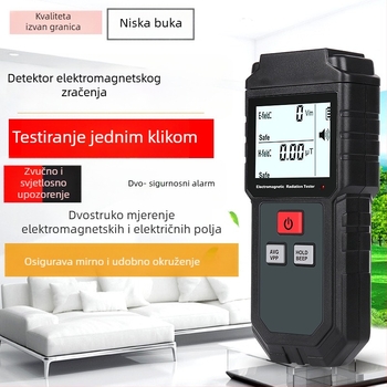 Agoal EMF tester 825 – detektor curenja mikrovalova i kućni monitor elektromagnetskog zračenja, napajanje 6.3–50 V