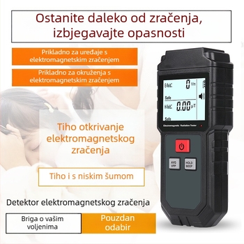 Agoal EMF tester 825 – detektor curenja mikrovalova i kućni monitor elektromagnetskog zračenja, napajanje 6.3–50 V