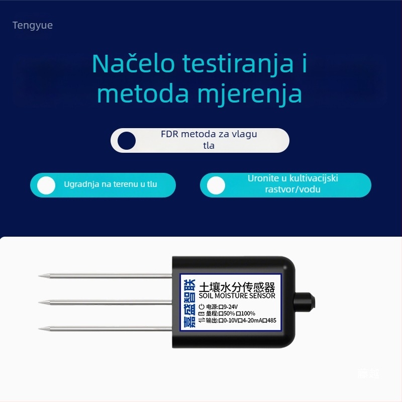 Senzor temperature i vlage tla s detekcijom teških metala, model JS-SENSOR-SOIL