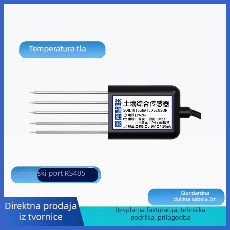 Senzor temperature i vlage tla s detekcijom teških metala, model JS-SENSOR-SOIL