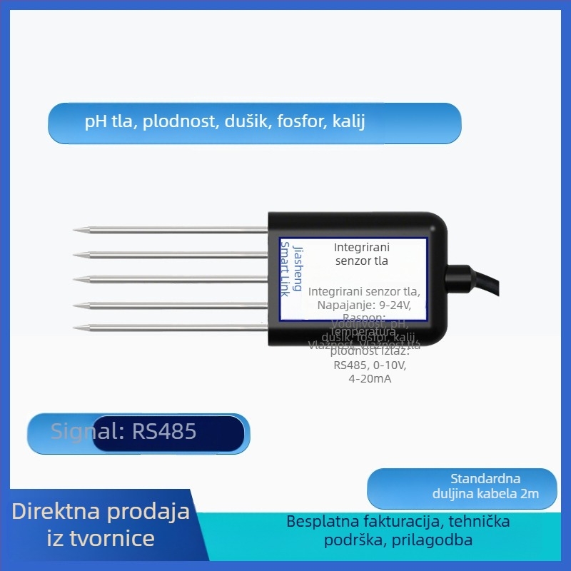 Senzor temperature i vlage tla s detekcijom teških metala, model JS-SENSOR-SOIL