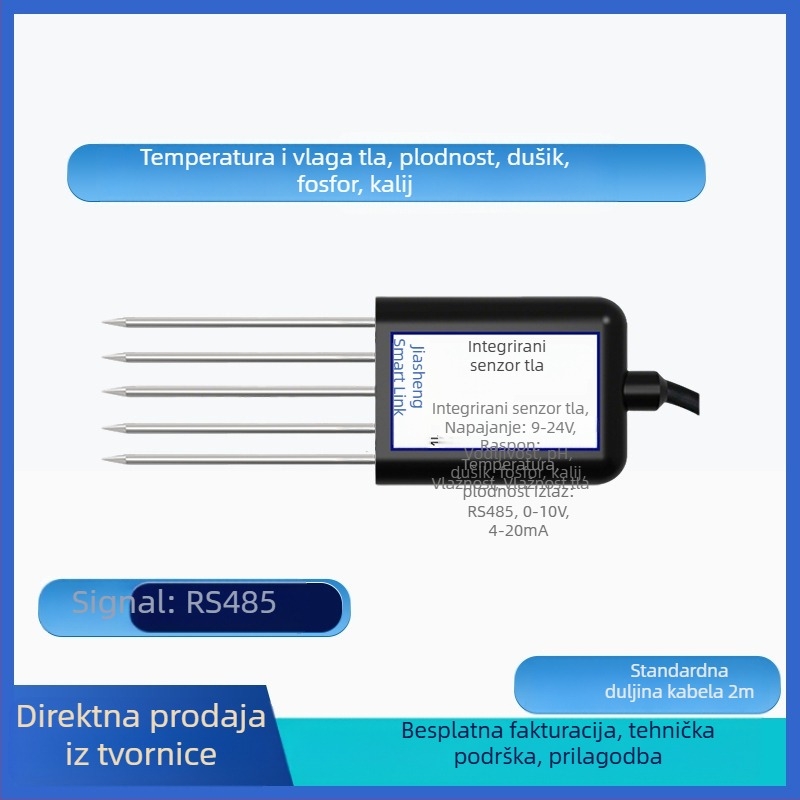 Senzor temperature i vlage tla s detekcijom teških metala, model JS-SENSOR-SOIL