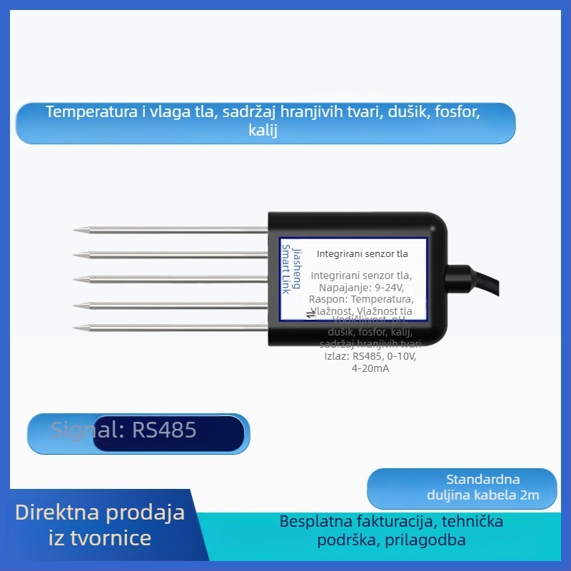 Senzor temperature i vlage tla s detekcijom teških metala, model JS-SENSOR-SOIL