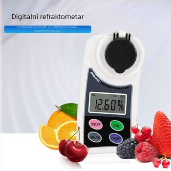 Digitalni refraktometar za voće šećere, model C95, LCD zaslon, rezolucija 0,01, radna temperatura 10–40°C