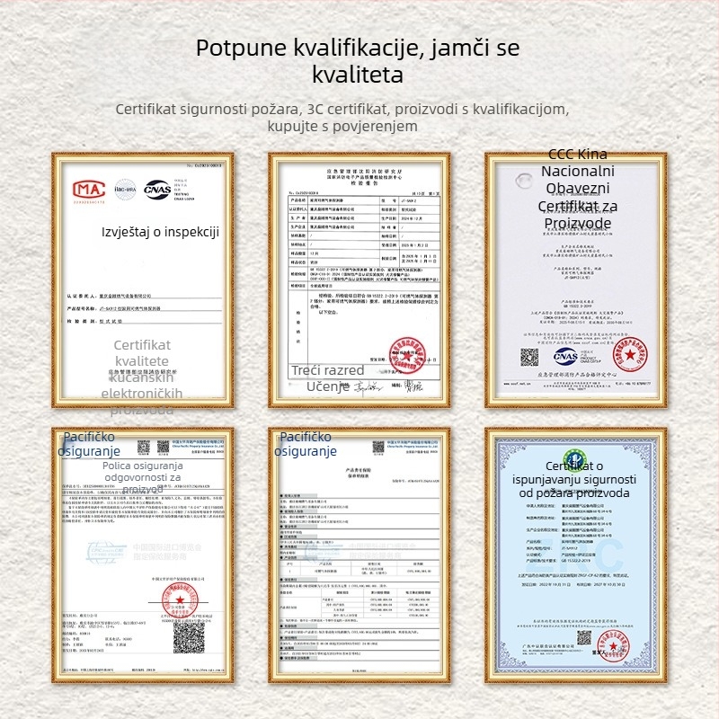 Kućni plinski alarm s otkrivanjem CO/metana, fiksni tip, pokriće 20 m², točnost 8%, 220V
