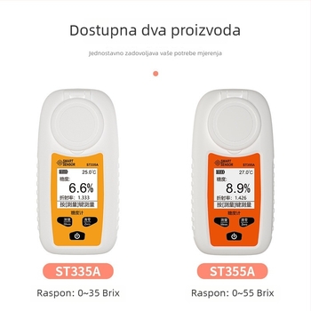 Xima digitalni mjerač šećera — visoko precizan mjerač šećera u voću i tester slatkoće, za džemove i napitke, ST355A
