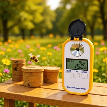 DR301 digitalni refraktometar za koncentraciju meda s digitalnim zaslonom, rezolucija 0,2%, radna temperatura 15–35 °C