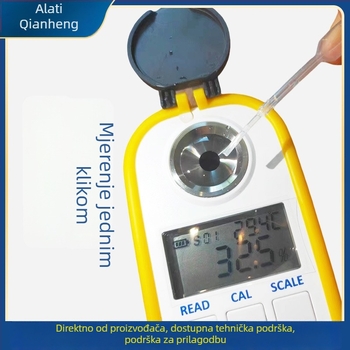 DR301 digitalni refraktometar za koncentraciju meda s digitalnim zaslonom, rezolucija 0,2%, radna temperatura 15–35 °C