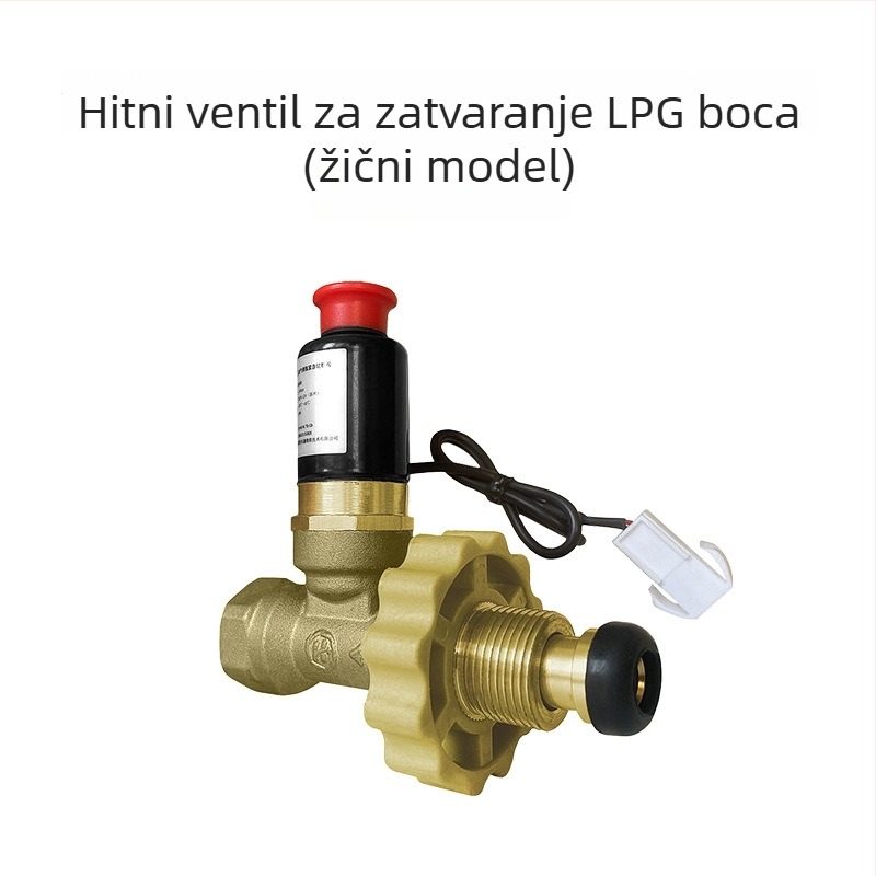 Detektor curenja plina s zatvaračnim ventillom za LPG, model XH-FM100, 12–24V, 360° detekcija, domet 5 m, -40°C do 70°C