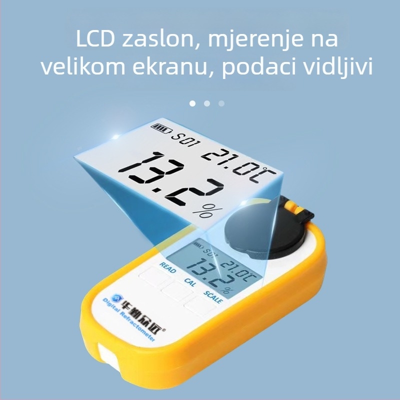 DR922 Elektronički refraktometar s kolor zaslonom i digitalnim prikazom za mjerenje koncentracije otopine D-riboze