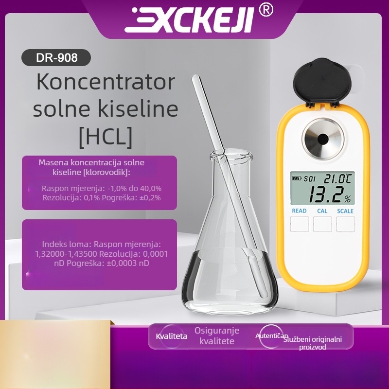 DR908 Digitalni mjerač koncentracije klorovodične kiseline u vodnom otopini