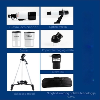 FEIRSH/FIRIS 70400 astronomski teleskop — za vanjska promatranja, visoka rezolucija, profesionalna razina, promatranje Mjeseca s kamerom