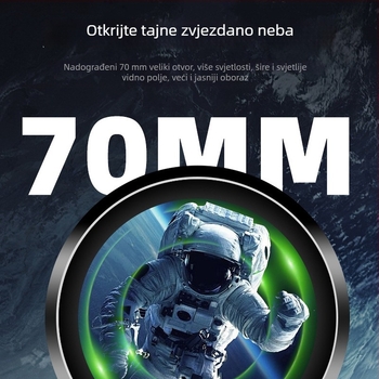 Teleskop za astronomiju velikog promjera s HD optikom; za promatranje zvijezda i Mjeseca; dvostruko korištenje – promatranje neba i ptica; idealan poklon za djecu