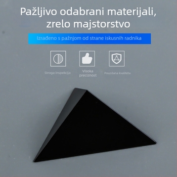 Bakreno premazana trokutasta prizma, visokoprecizan optički instrument, visoka propusnost svjetla i visok indeks loma, prizmanska leća