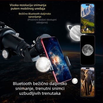 40070 Astronomski teleskop za djecu – vanjsko promatranje neba, promatranje meteorskih kraterjev, širokokutni pogled, stabilizacija slike