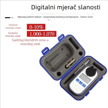 Digitalni mjerač saliniteta za morsku akvakulturu – tester gustoće, refraktometar, oprema za slanu vodu u akvariju (plastika)