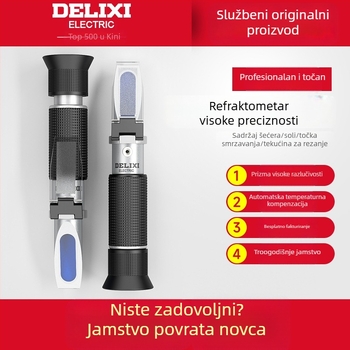 Delixi Electric Ručni refraktometar za slanost, visoke preciznosti mjerni instrument za gustoću morske vode