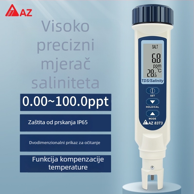 AZ8371/AZ8373 Mjerenje slanosti morske vode, elektroničko TDS olovka, visoko precizan mjerni uređaj za slanost