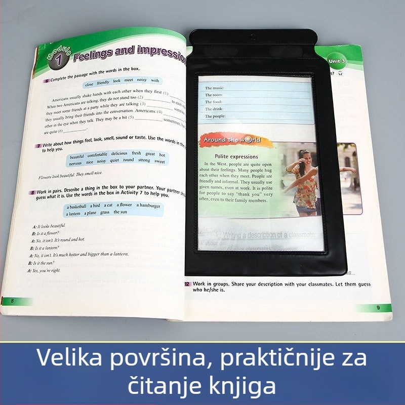 Kangneng A4 Fresnel povećalo za starije – čitanje na cijeloj stranici, visoka jasnoća, autentično