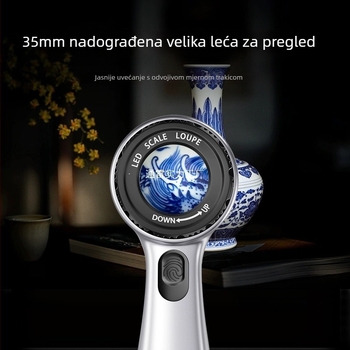 Povećalo s UV svjetlom i USB punjenjem, visoko povećanje uz ljestvicu, brend TONGLEI, model TLMCQESSKROFQEWOKRZMOFZMGP