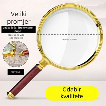 Ručna lupa HD 20x, za čitanje, popravke i procjenu