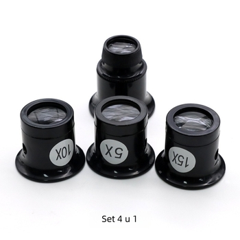 Set magnifikatora za popravak satova s maskom za oči, povećanje 5x/10x, 4-u-1 okular, marka Xlr