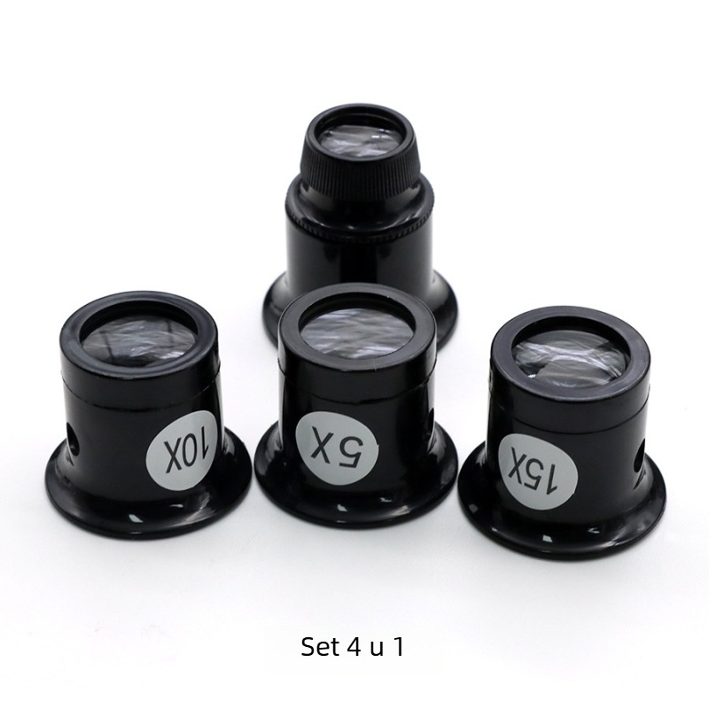 Set magnifikatora za popravak satova s maskom za oči, povećanje 5x/10x, 4-u-1 okular, marka Xlr