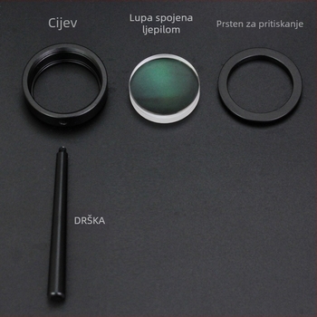 Ručna povećala 2x s metalnim okvirom za čitanje novina i knjiga