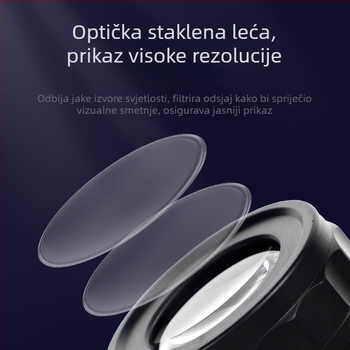 10x HD povećalo s prilagodljivim fokusom, LED ljubičasto svjetlo, ploča za mjerenje s napajanjem za identifikaciju duhana, alkohola i nakita