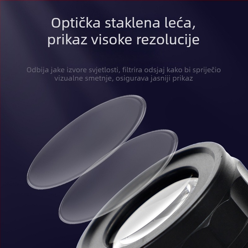 10x HD povećalo s prilagodljivim fokusom, LED ljubičasto svjetlo, ploča za mjerenje s napajanjem za identifikaciju duhana, alkohola i nakita