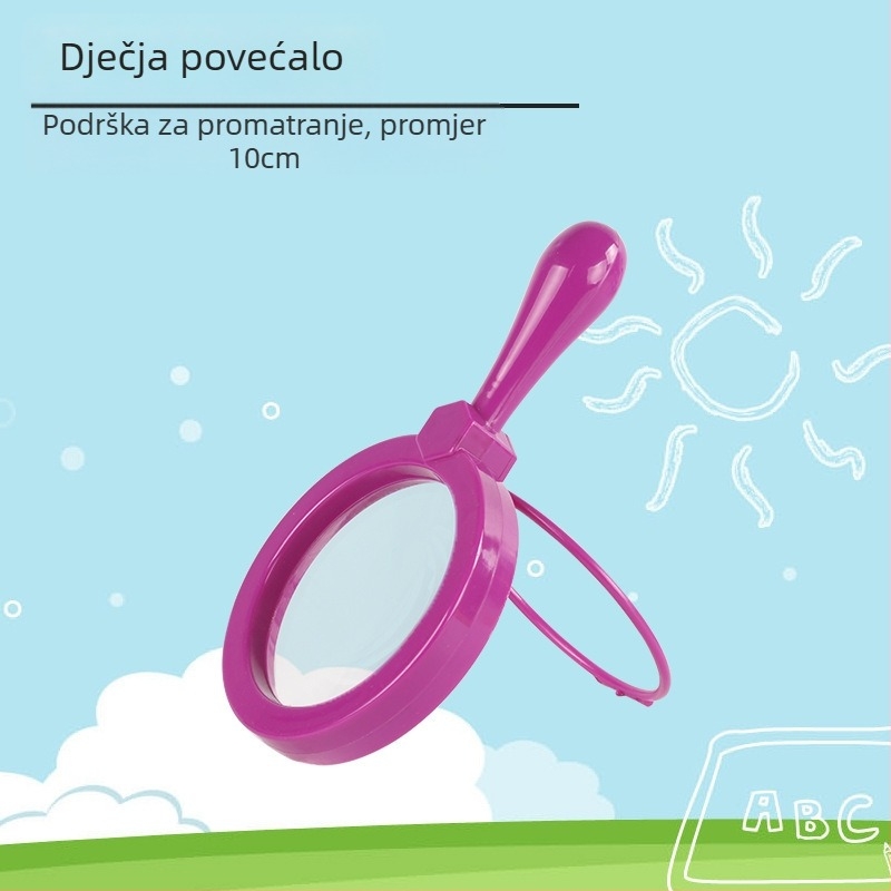 Dječja ručna lupa za promatranje biljaka, visoka razlučivost, prijenosna, sladak dizajn (Brend: wisps; Uvoz: Ne; Vrsta proizvoda: Dječja ručna lupa)