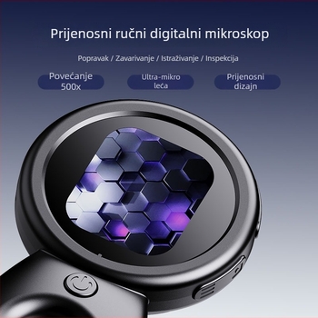 Ručni digitalni mikroskop sa noćnim vidom, optički povećalo, prijenosna dječja znanstvena igra za istraživanje na otvorenom