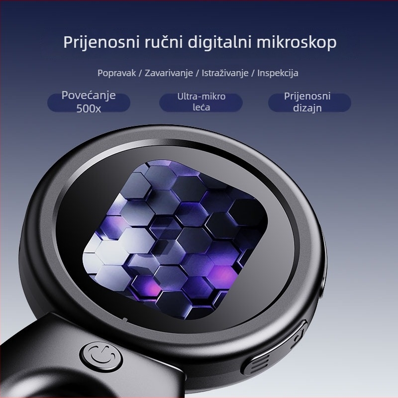 Ručni digitalni mikroskop sa noćnim vidom, optički povećalo, prijenosna dječja znanstvena igra za istraživanje na otvorenom
