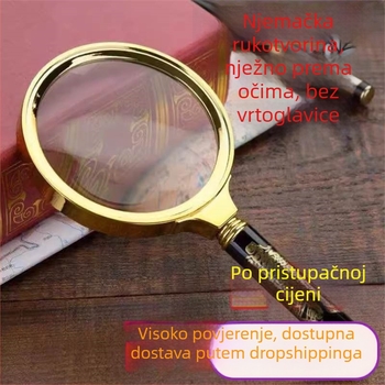 Ogledalo za uvećanje s 100X/80X povećanjem, HD jasnoćom, prenosno, otporno na udarce, bez uvoza