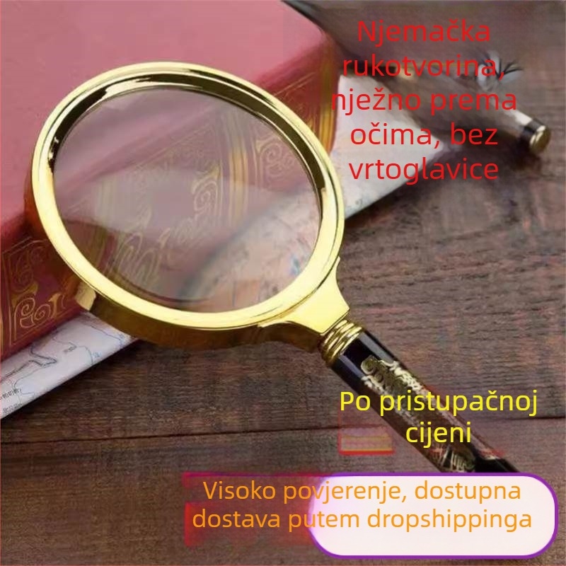 Ogledalo za uvećanje s 100X/80X povećanjem, HD jasnoćom, prenosno, otporno na udarce, bez uvoza