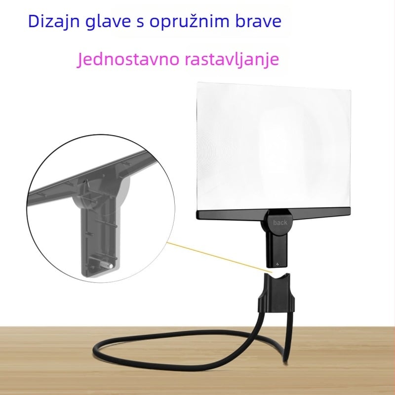 Lagano visokodefinicijsko povečalo za telefon za starije čitatelje — jasno čitanje bez deformacija