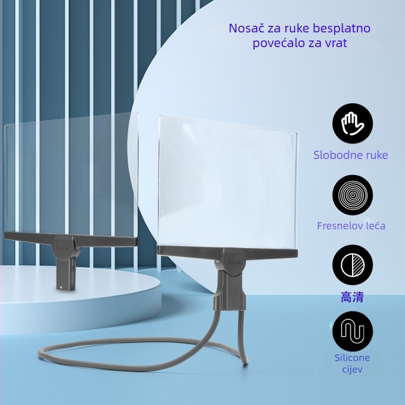 Lagano visokodefinicijsko povečalo za telefon za starije čitatelje — jasno čitanje bez deformacija
